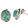 Design 1588: blue turquoise post earrings