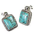 550: blue turquoise  american-southwest earrings