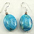 5983: Blue agate  american-southwest earrings