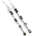 Design 6027: brown smoky quartz earrings