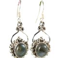 Design 6036: blue,gray labradorite drop earrings