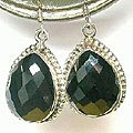 Design 6198: black onyx earrings