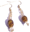 Design 6361: orange,yellow citrine earrings