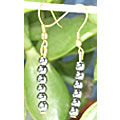 Design 6432: gray hematite earrings