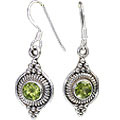 7108: green peridot earrings