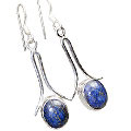 7167: blue lapis lazuli earrings