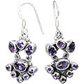 Design 7856: purple amethyst estate earrings