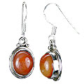 Design 7902: red jasper earrings