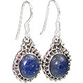 7914: Blue lapis lazuli earrings