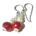 Design 8127: red ruby earrings