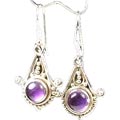 827: purple amethyst earrings