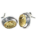 Design 849: yellow citrine studs earrings