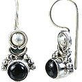 Design 8807: black onyx earrings