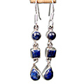 8880: Blue lapis lazuli  danglers earrings