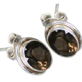 smoky quartz earrings