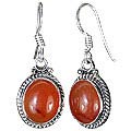 Design 911: orange,red carnelian earrings