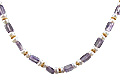 Design 108: purple,white pearl necklaces