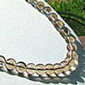 1141: Beaded gray quartz necklaces