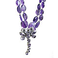 1163: purple amethyst necklaces