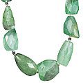 Design 1214: blue,green fluorite mother's day necklaces