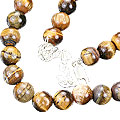 1228: brown tiger eye necklaces