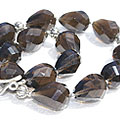 Design 1312: brown smoky quartz chunky necklaces