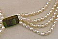 134: black,white agate  multistrand necklaces