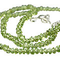 Design 1359: green peridot childrens necklaces