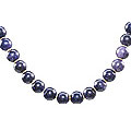 1393: Beaded blue goldstone necklaces