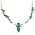 Design 14408: blue,green turquoise contemporary necklaces