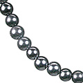 146: Beaded black hematite necklaces