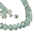 1466: blue aquamarine  childrens necklaces