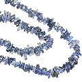 Design 1487: blue iolite chipped necklaces