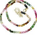 Design 1500: green,pink,multi-color tourmaline necklaces