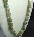 Design 1511: gray aquamarine tumbled necklaces