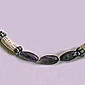 157: purple amethyst  ethnic necklaces