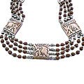 Design 282: brown,red jasper chunky, ethnic, tribal necklaces