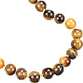 3017: brown tiger eye necklaces