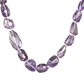 3062: purple amethyst  chunky necklaces