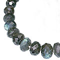 3143: Beaded blue,brown labradorite necklaces