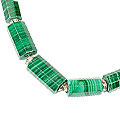 Design 43: green malachite necklaces