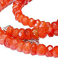 Design 5240: orange carnelian necklaces