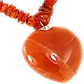 5910: Beaded orange carnelian  chipped necklaces