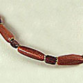 6307: Beaded brown,red goldstone necklaces