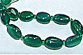 6487: Beaded green onyx necklaces