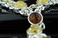 Design 7125: yellow,multi-color amber necklaces