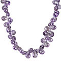 7423: purple amethyst  drop necklaces