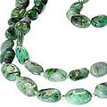Design 7424: green emerald necklaces