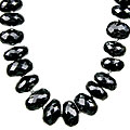 7570: Black black spinel necklaces