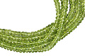 7577: Beaded Green peridot  multistrand necklaces